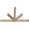 Ekena Millwork Kennewick Smooth Timber Gable Bracket, Douglas Fir, 60"W x 38"H x 3 1/2"D x 3 1/2"F, 15/12 Pitch GBW060X38X0404KEN00SDF - alternate 5